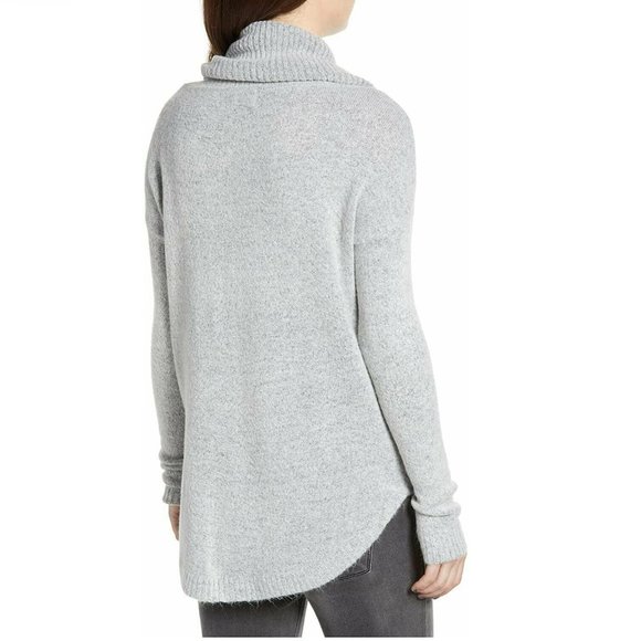 Dreamers by Debut Women's Cowl Neck Tunic - Size Small - Grey - Picture 2 of 3